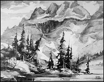 Rocky Mountains by William Garnet Hazard sold for $259