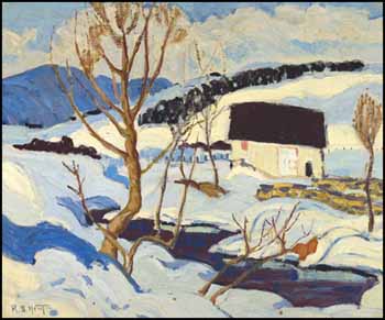 Hamlet in Winter by Randolph Stanley Hewton sold for $17,250