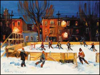 Rink de Gaspé St. by Terry Tomalty vendu pour $2,875