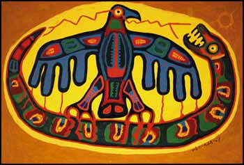 Thunderbird by Norval H. Morrisseau sold for $11,500