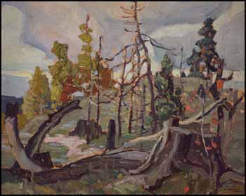 Sketch 6 (Tree Stump) by Franklin Carmichael vendu pour $310,500