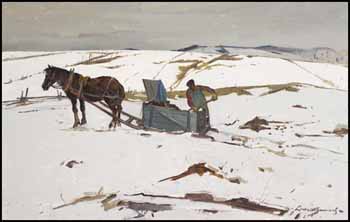 Travail du printemps, Comté Charlevoix, PQ by Lorne Holland Bouchard vendu pour $3,510