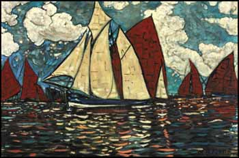 Bateaux by Marc-Aurèle Fortin vendu pour $87,750