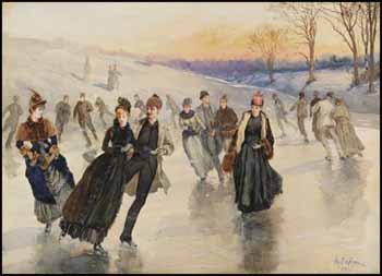 Skating by Henry Sandham vendu pour $32,175