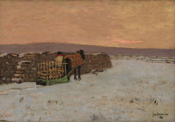 The Woodpile, Sainte-Anne-de-Beaupré by James Wilson Morrice sold for $1,180,000