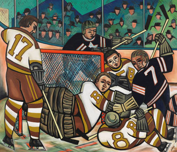Hockey Melee by Ernest Caven Atkins vendu pour $23,600