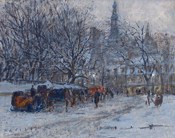 Twilight, Place d'Armes, Quebec by Robert Wakeham Pilot sold for $205,250