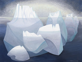 Aurora and the Bergs by Doris Jean McCarthy vendu pour $181,250