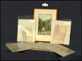 Twelve drawings and one watercolour   
various sizes by Vera Olivia Weatherbie sold for $1,320