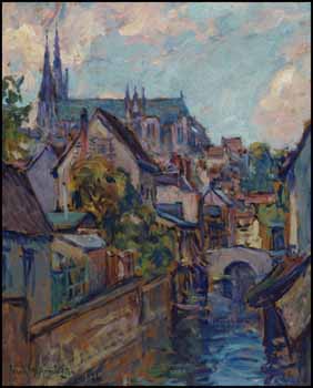 Vue de Chartres by Franklin Milton Armington sold for $1,521