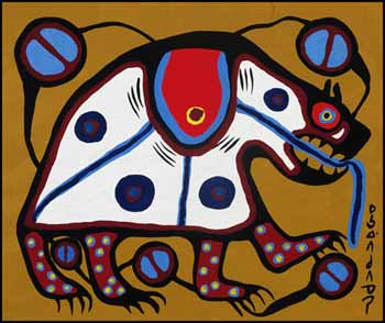 Sacred Bear by Norval H. Morrisseau sold for $19,890