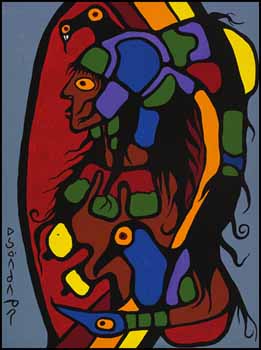 Visionary Women and Fly by Norval H. Morrisseau sold for $23,400