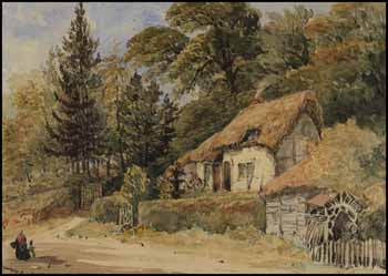 Roadside Cottage by Attributed to George Russell Dartnell vendu pour $585