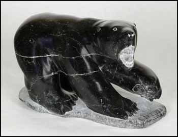 Growling Bear by Noahadamie Qumaluk sold for $344