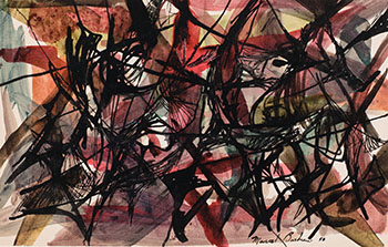 Sans titre (from the Combustions originelles series) by Marcel Barbeau vendu pour $7,500