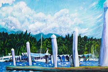 Low Flying Gulls by Tiko Kerr vendu pour $5,000