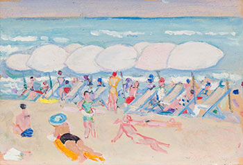Imbarcazioni al mare by Moses Levy sold for $2,813