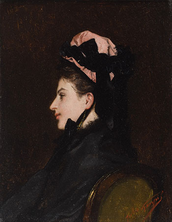 Lady by Attributed to Jules Adolphe Goupil sold for $1,250
