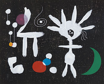 Rose Matinale au Clair de la lune by After Joan Miró sold for $3,125