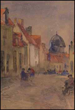 Street Scene by Charles John Collings vendu pour $403