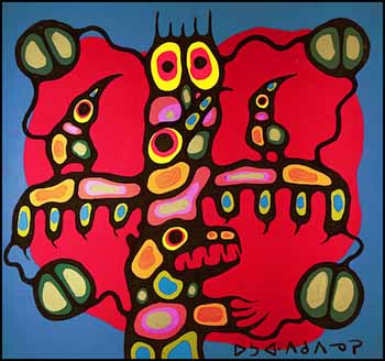 Thunderbird Totem by Norval H. Morrisseau sold for $6,900