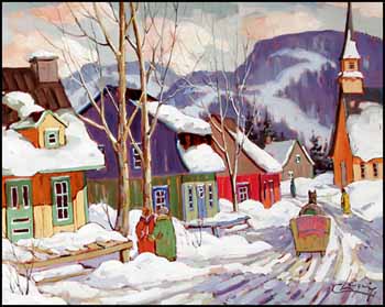 Village de Charlevoix by Claude Langevin sold for $9,775