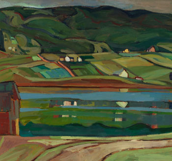 Quebec Farm by Pegi Nicol MacLeod vendu pour $5,900