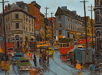 Rue Fabrique, Québec by John Geoffrey Caruthers Little sold for $49,250