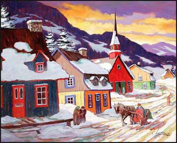 La tombée du jour dans Charlevoix by Claude Langevin sold for $9,775