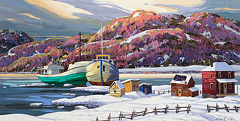On the Western Tip of Iles-aux-Coudres by Vladimir Horik sold for $3,438
