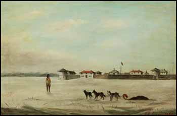 Fort Garry, 1879 by Lionel MacDonald Stevenson sold for $1,053