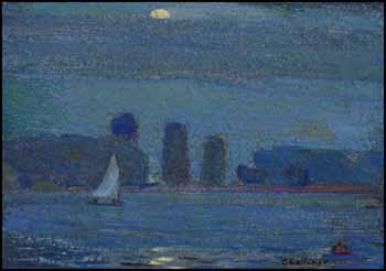 Moonlit Waterfront by Frederick Sproston Challener sold for $819