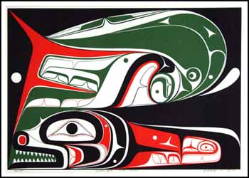 Guardian Spirit, Killer Whale by Joseph Floyd sold for $403