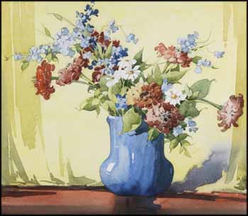 Flowers in a Vase by William Garnet Hazard sold for $875
