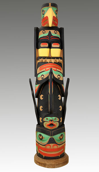 Totem, Eagle and Killer Whale by Calvin Hunt sold for $73,250