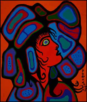 A Friend by Norval H. Morrisseau sold for $12,650