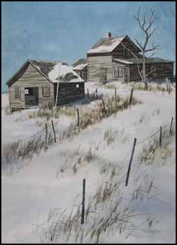 Farm in Winter by Keith L. Thomson vendu pour $460