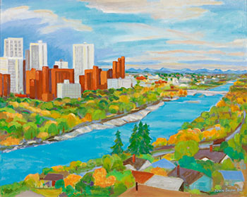 Edge of Downtown by John Harold Thomas Snow vendu pour $1,750