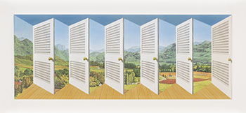 Shutters by Patrick Hughes sold for $6,250