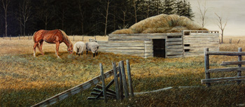 Devon Shed by Leonard (Len) James Gibbs sold for $750