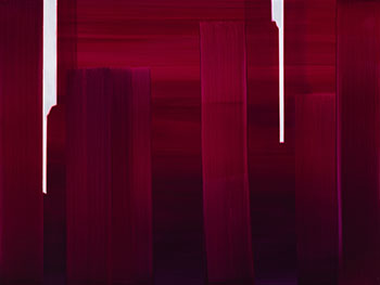 In Absentia (Deep Magenta - Bright White) by Wanda Koop vendu pour $20,000