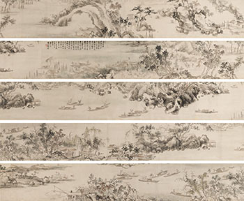 Fishing Landscape by Zhu Lunhan sold for $12,500