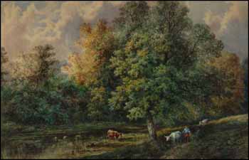 Grazing on the Credit River by James Hoch vendu pour $920