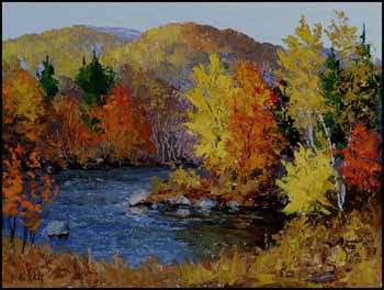 Mullet River in Autumn by Oscar Daniel De Lall vendu pour $1,495