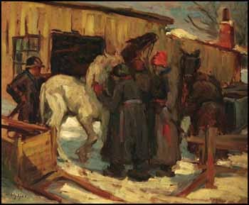 Les Maquignons by Rodolphe Duguay vendu pour $5,750