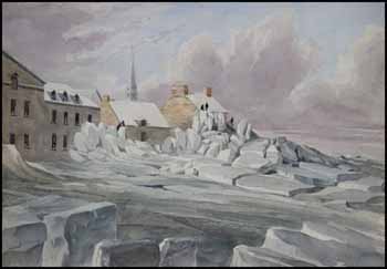 Great Ice Shore at Montreal by Early 19th Century Canadian School sold for $3,163