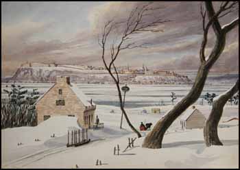 Quebec from the Hills Behind Levis by Early 19th Century Canadian School sold for $4,888