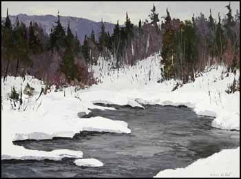 Winter Landscape by Oscar Daniel De Lall vendu pour $819