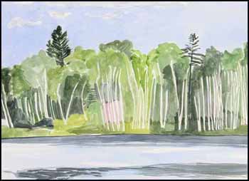 Island at Emma Lake (01059/2013-1946) by Barbara Ballachey sold for $281
