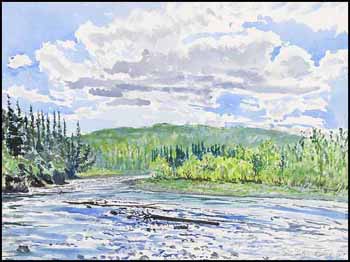 Elbow River at Bragg Creek (01243/2013-1573) by Dean Tatam Reeves vendu pour $188